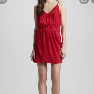 Amanda Uprichard Madison Silk Tulip-Skirt Dress